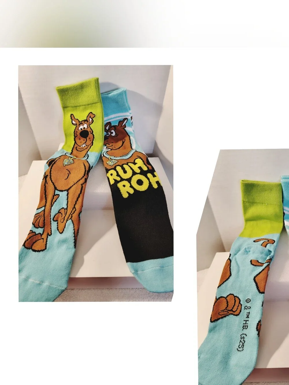 'SCOOBY-DOO' 4-Pair of Novelty Crew Socks - Fits Shoe Size 8-12  *NEW*
